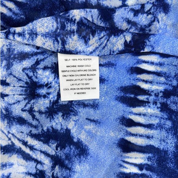 Soleillee Women’s V- Neck Bead Embellished Lightweight Sheer Kaftan Tunic 3X - Picture 10 of 13